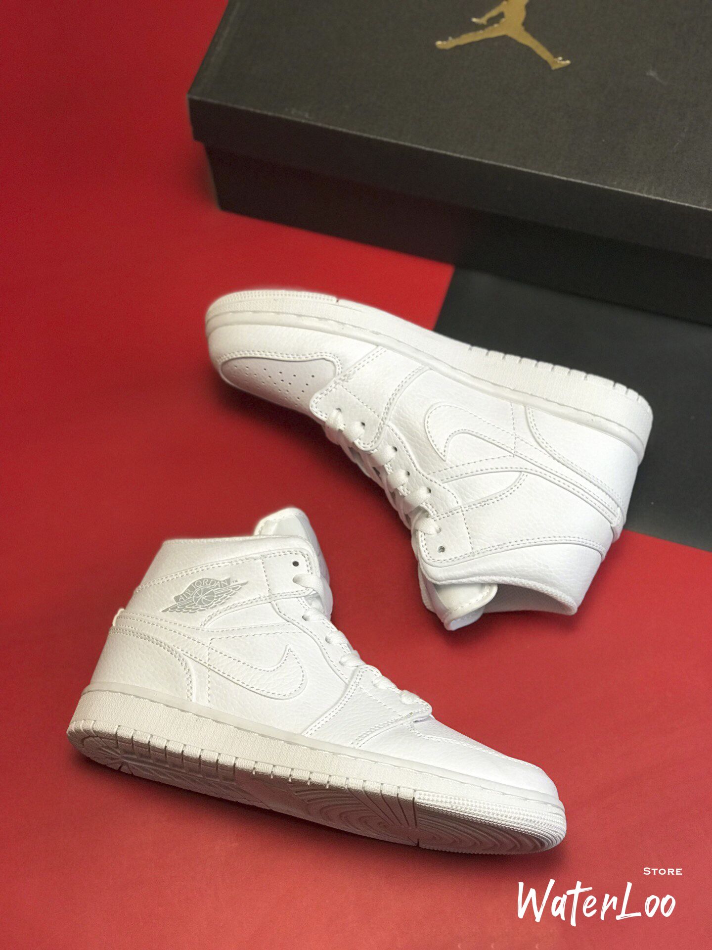 [FREESHIP+HỘP+QUÀ] Giày Thể Thao Sneakers AIR JORDAN 1 Retro High Full white full trắng