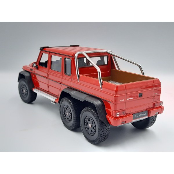 Xe Mô Hình Mercedes Benz G63 6X6 1:24 Welly ( Đỏ )