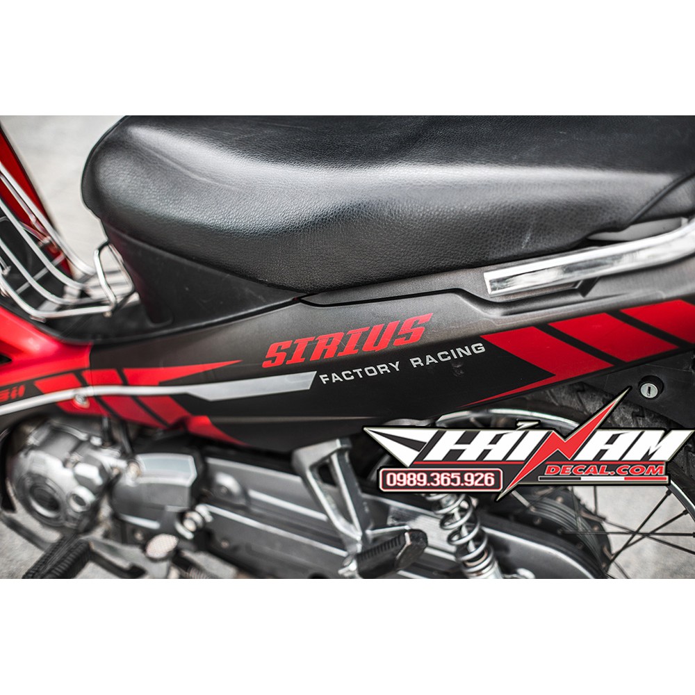 TEm Trùm Sirius Đen Đỏ Factory Racing