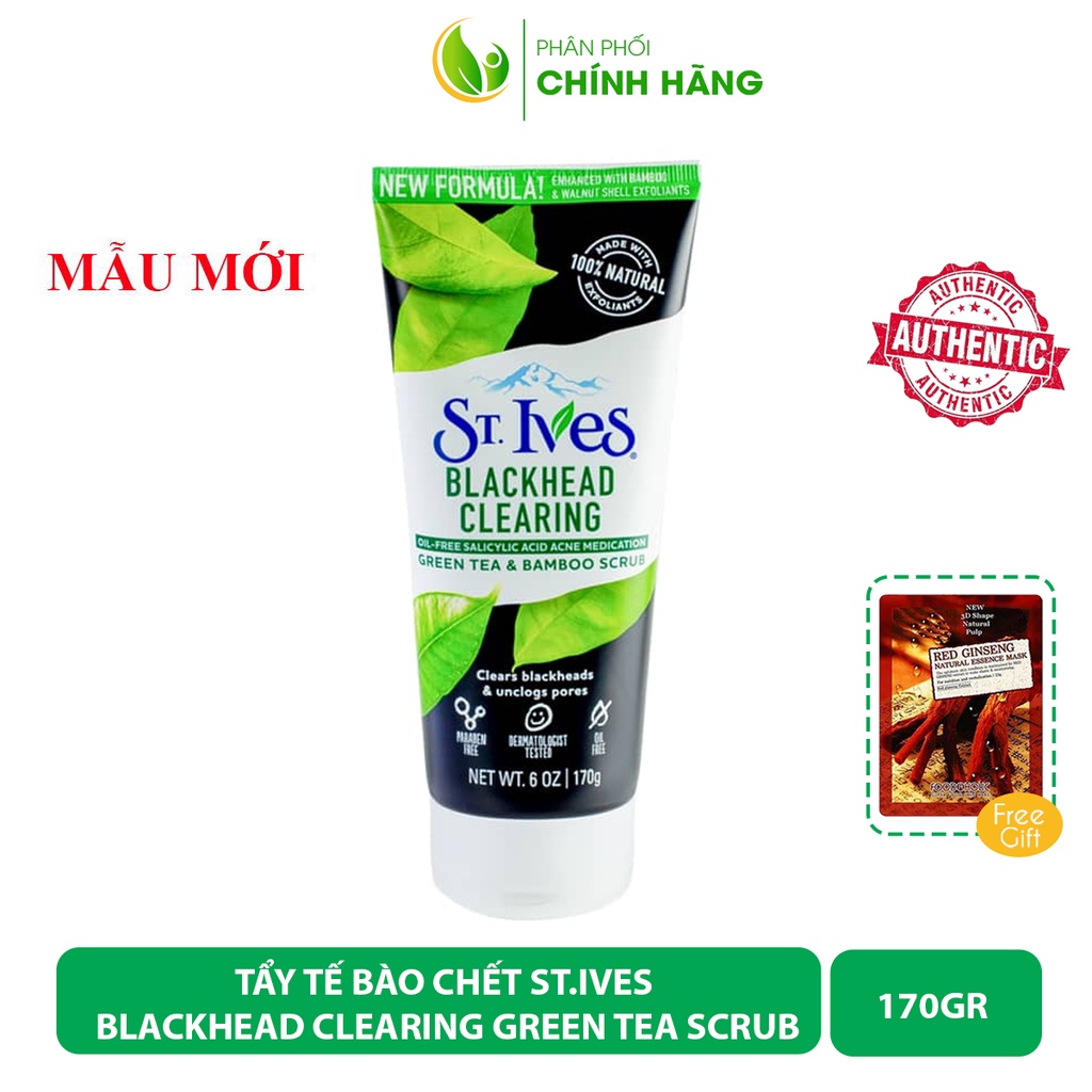 [CHÍNH HÃNG] Tẩy Tế Bào Chết ST.IVES Trà Xanh Green Tea Scrub 170ml