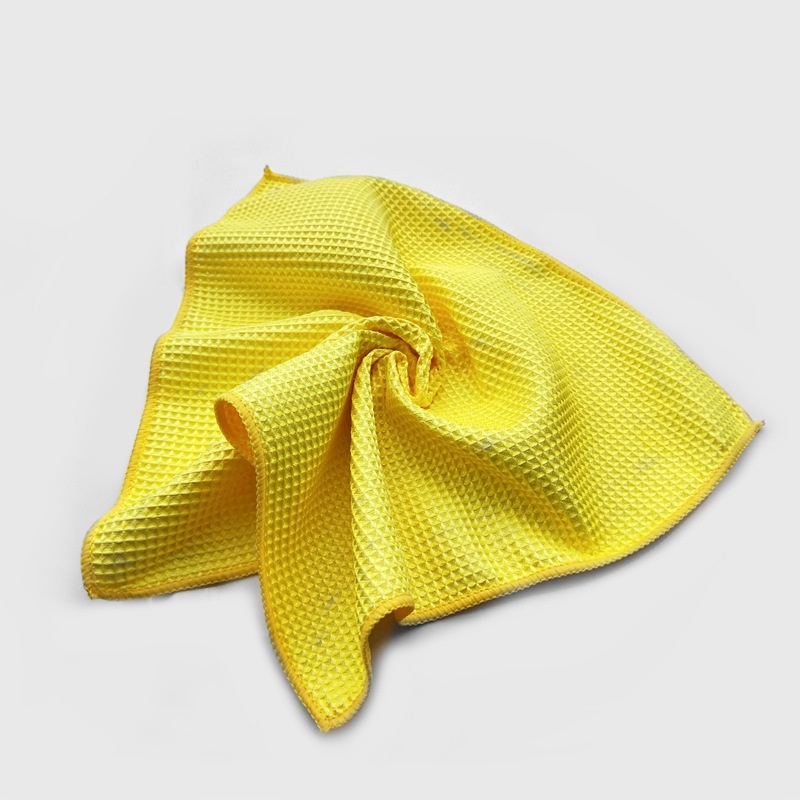 Khăn Lau Xe Ô Tô, Vệ Sinh Đồ Dùng Nhà Cửa - Khăn Waffle Caro Vải Microfiber Khả Năng Thấm Hút Nước Cao