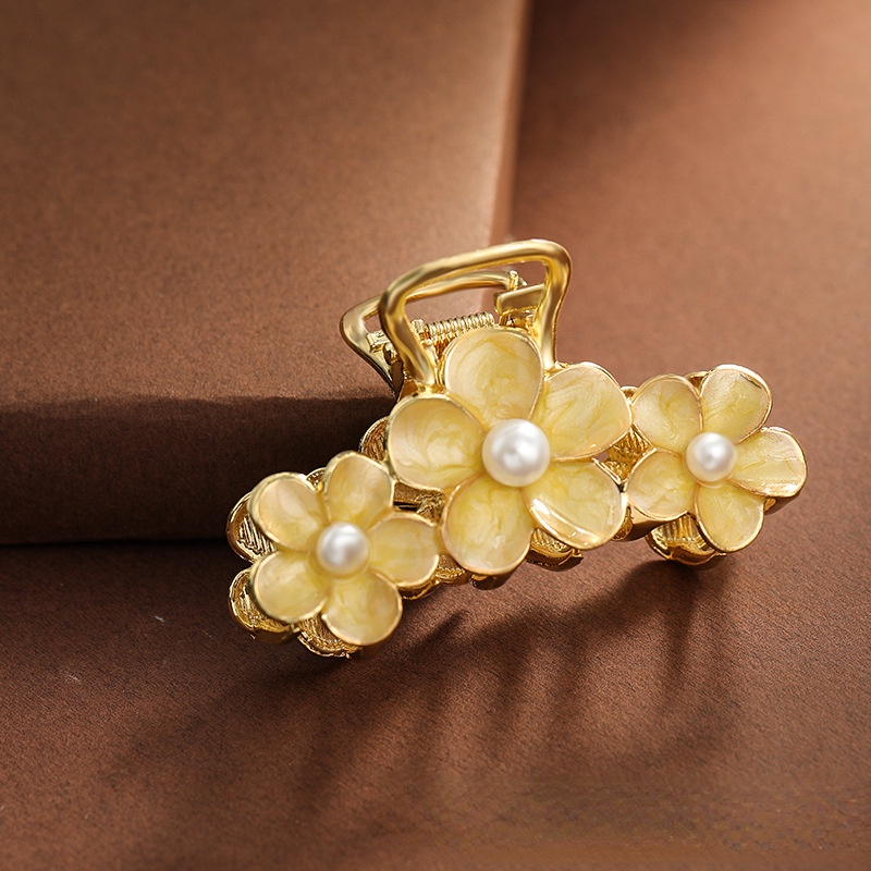 Kẹp Tóc Hình Hoa Bằng Hợp Kim