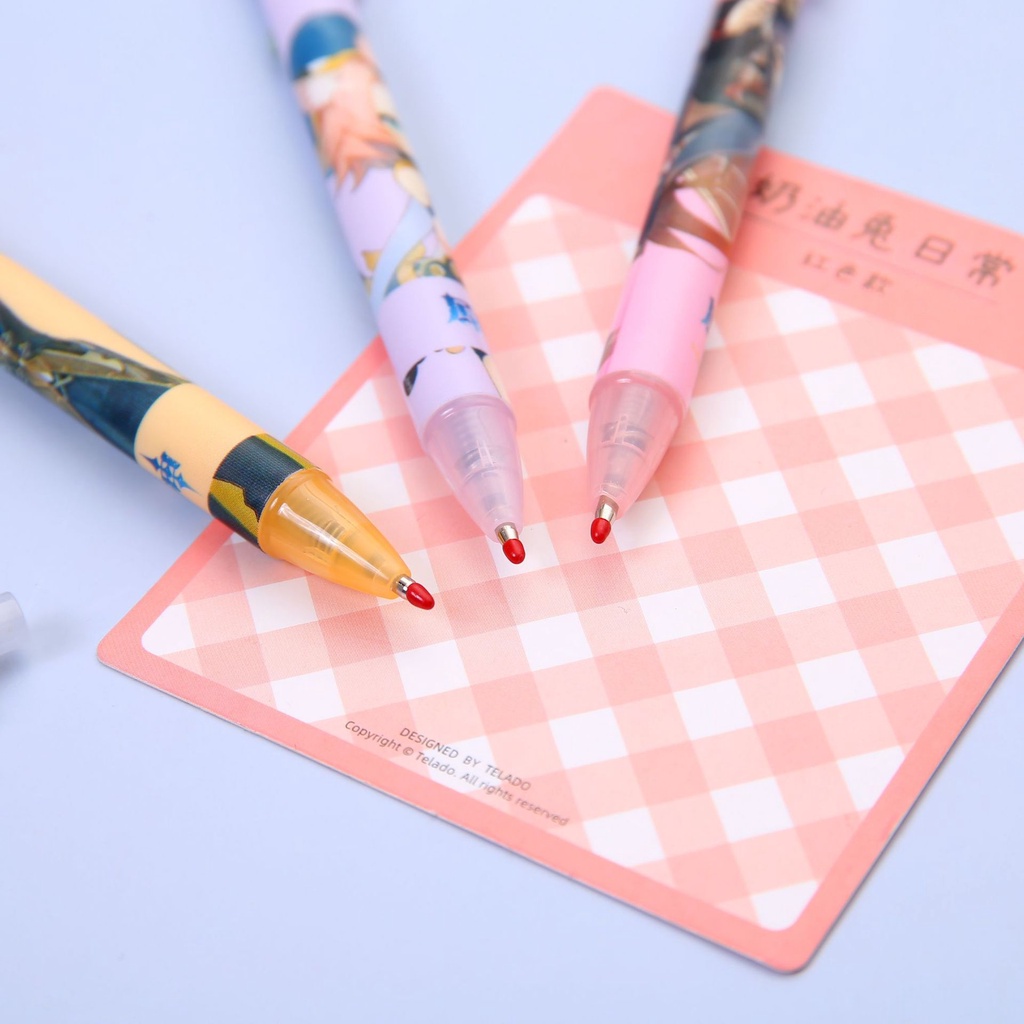 Bút Mực Nước Dạng Nhấn In Hình Cô Gái anime 0a9r KKR7