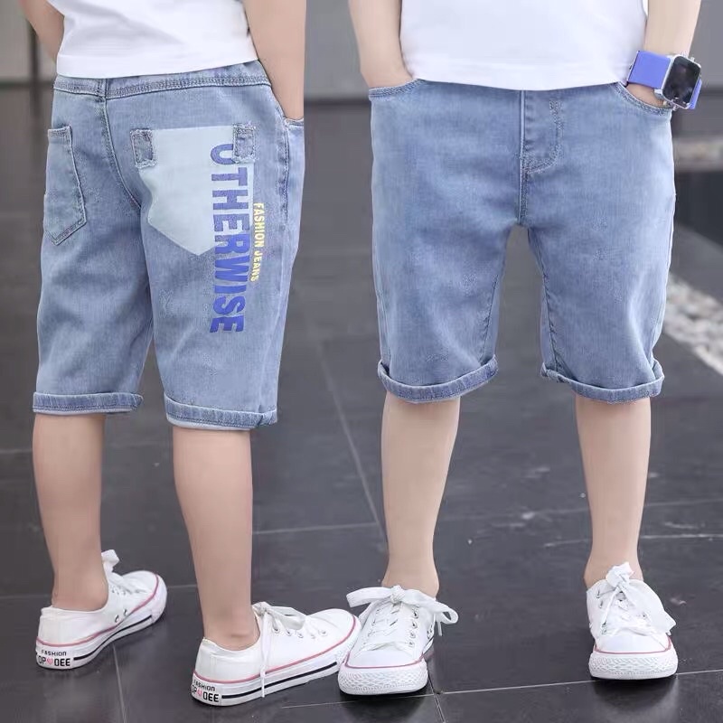 Quần Jeans Lửng/ Ngố Size Đại Cho Bé Trai Hàng Quảng Châu