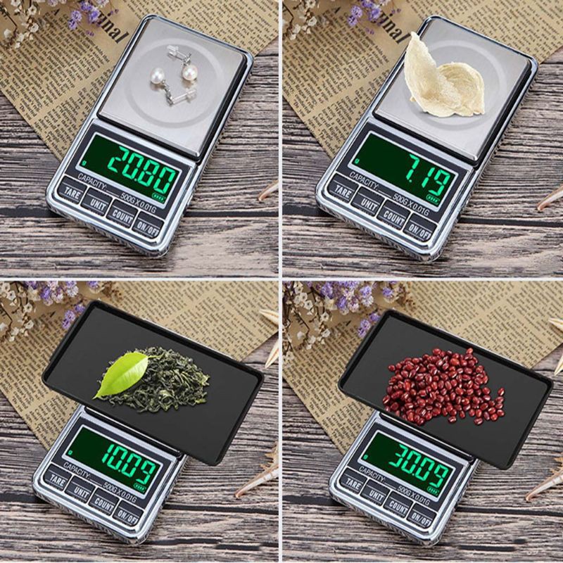 Cân Điện Tử Mini Bỏ Túi 500g / 0.01g Sử Dụng Tiện Lợi