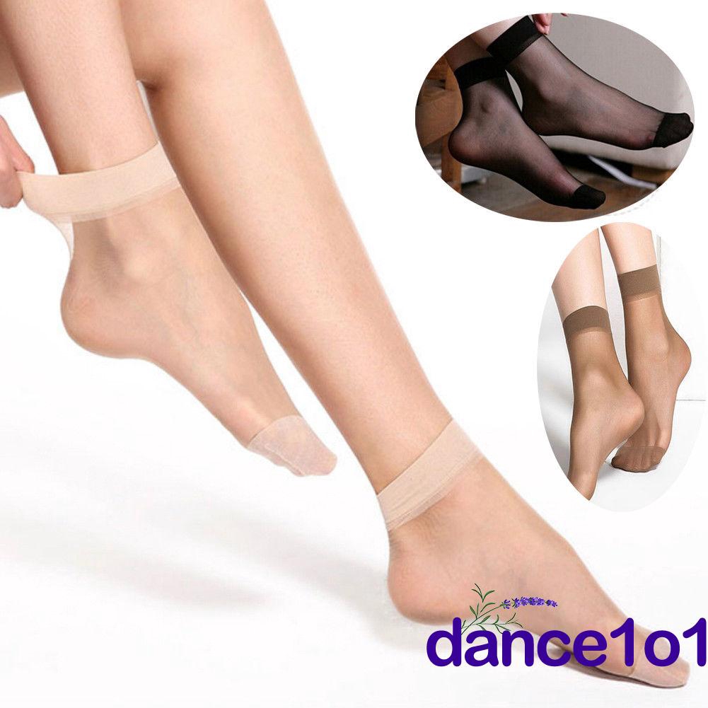 Set 10 đôi vớ xuyên thấu co dãn thời trang cho nữ