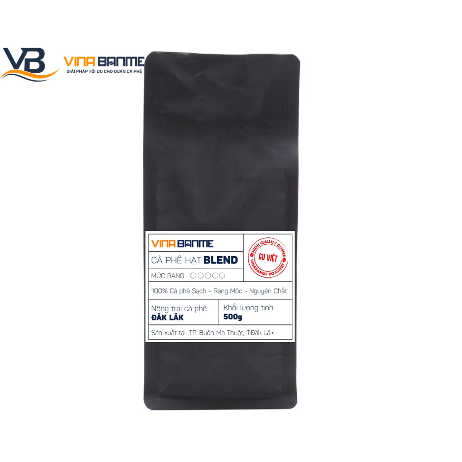 Cà phê pha máy Espresso nguyên hạt thương hiệu VinaBame COFFEE