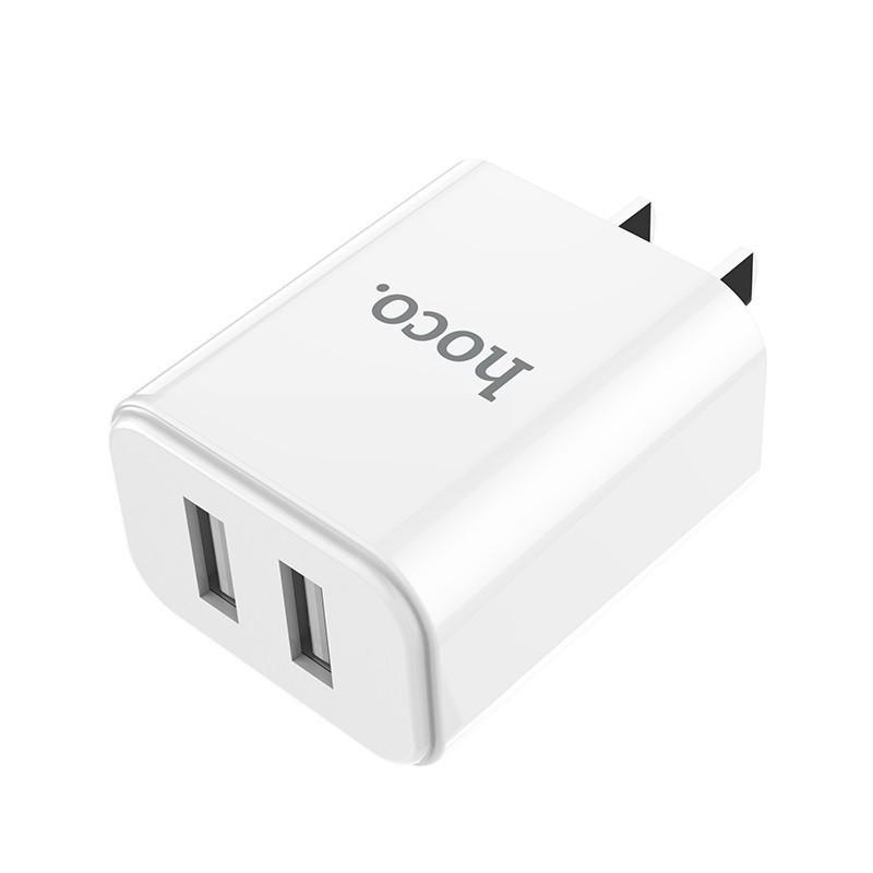 Củ Sạc Hoco C62/C73/C89 Cốc Sạc Điện Thoại 2 cổng USB Sạc Nhanh 2A Cho điện thoại - Bảo Hành 12T