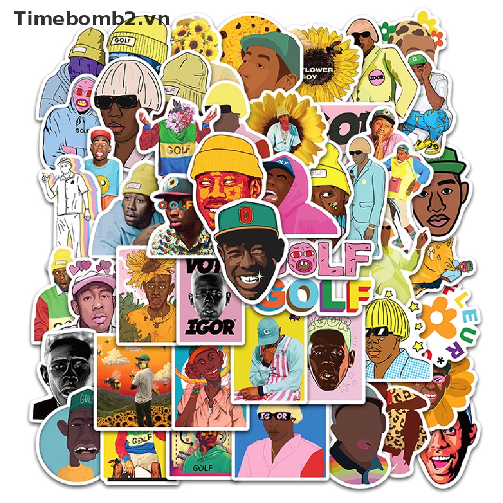 Bộ 2 / 50 Miếng Dán Trang Trí Ván Trượt DIY Họa Tiết Sáng Tạo