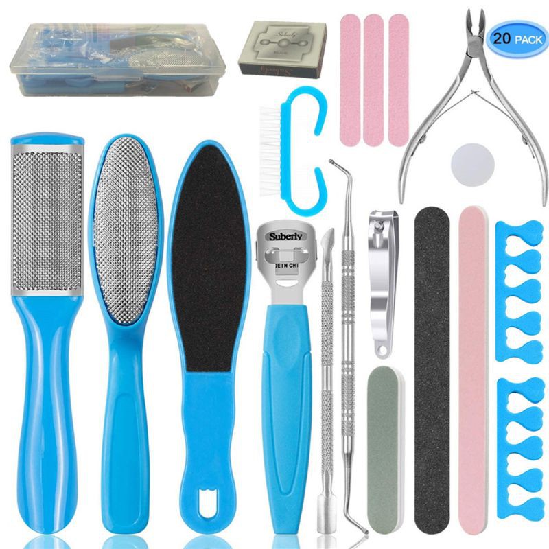 [Hàng mới về] Bộ 20 dụng cụ chà gót chân chuyên nghiệp