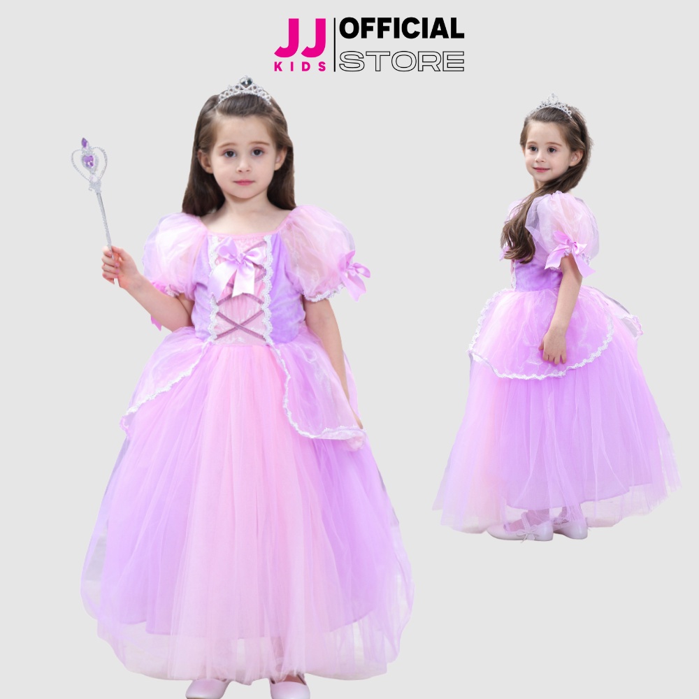 Đầm công chúa JJ Kids dễ thương cho bé gái 3-10 Tuổi nhiều kiểu dáng