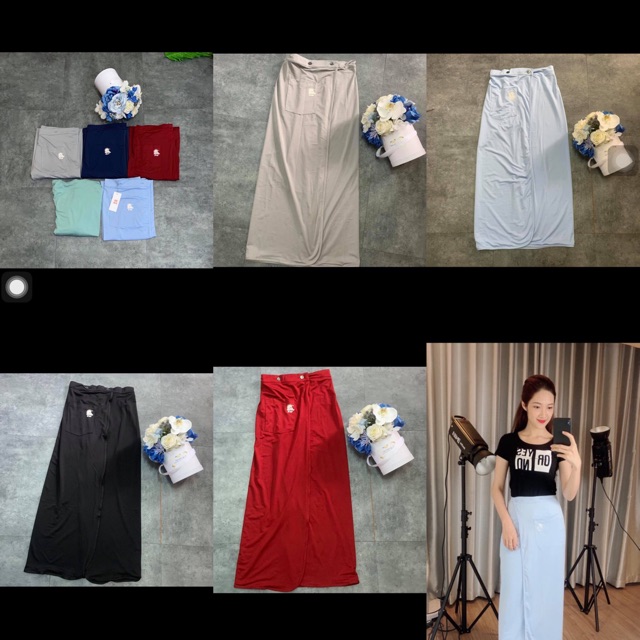 Váy che nắng nữ 2 lớp làm mát xuất khẩu