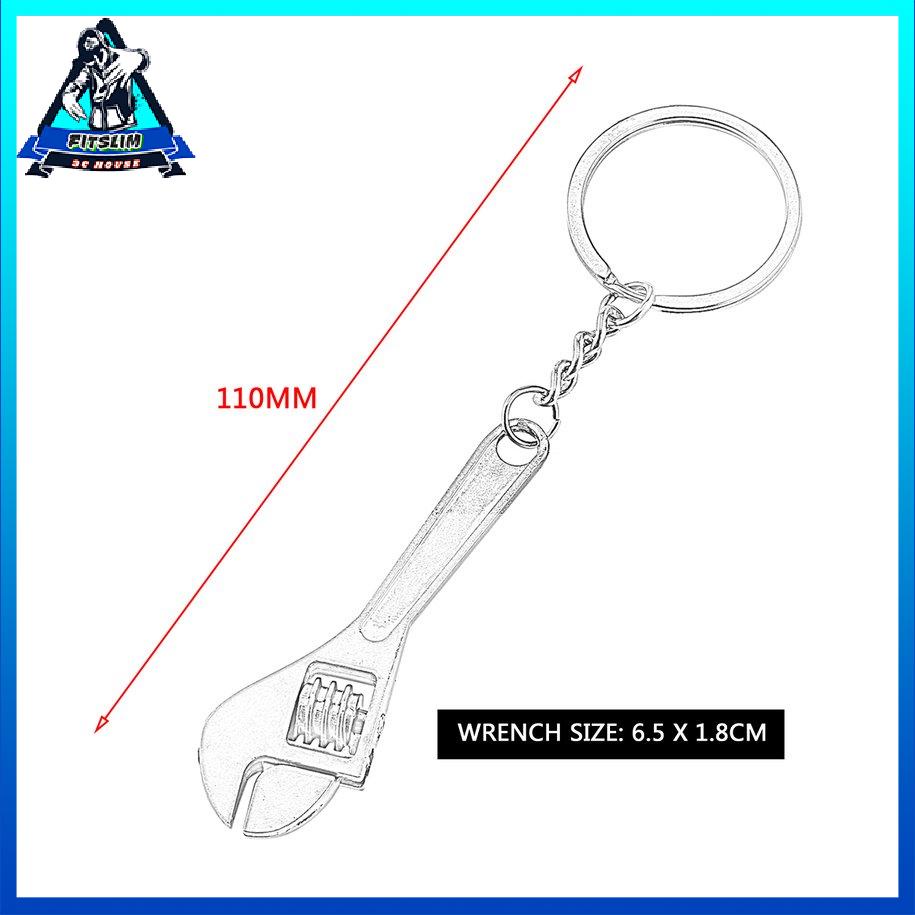 Công cụ sáng tạo có thể điều chỉnh bằng kim loại nhỏ Cờ lê chìa khóa Vòng đeo chìa khóa [8/14]