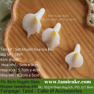 Set khuôn silicon hoa loa kèn 1891