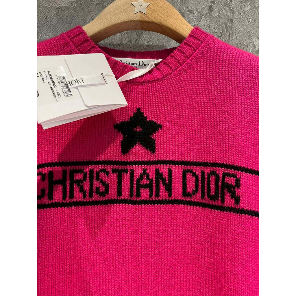 Áo len tay ngắn thời trang cao cấp Christian Dior CD phong cách trẻ trung, nữ tính