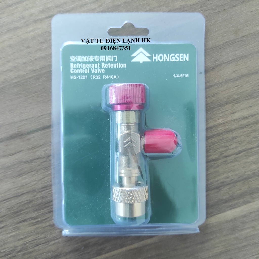 Van mở khoá gas chống bỏng điều hoà HONGSEN HS-1221 ga R410A R32 điều hòa máy lạnh
