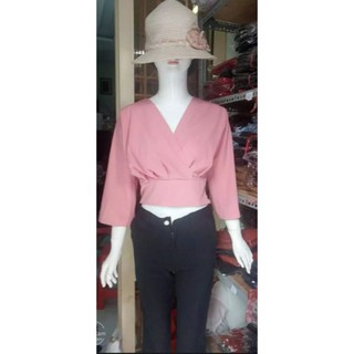 ÁO CROP-TOP BÓ EO KÈM HÌNH THẬT