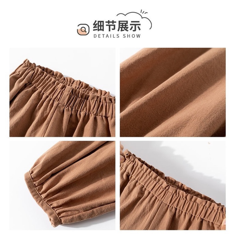 Set Áo Thun Không Tay + Quần Dài Chống Muỗi Thời Trang Cho Bé Gái