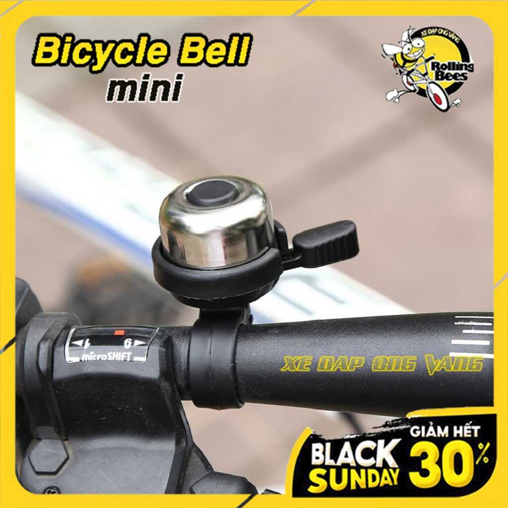 Chuông Xe Đạp Bicycle Bell Mini nhỏ gọn,  nhỏ xíu nhưng cho Âm thanh Giật Mình