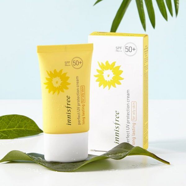 Kem Chống Nắng Perfect Uv Protection Cream Long Lasting SPF50+/ PA+++ Innisfree (50ml) – For Dry Skin