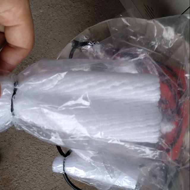 1kg xốp bọc ổi - loại 1- đã lồng đủ 3 chi tiết xốp nilong và nịt đen