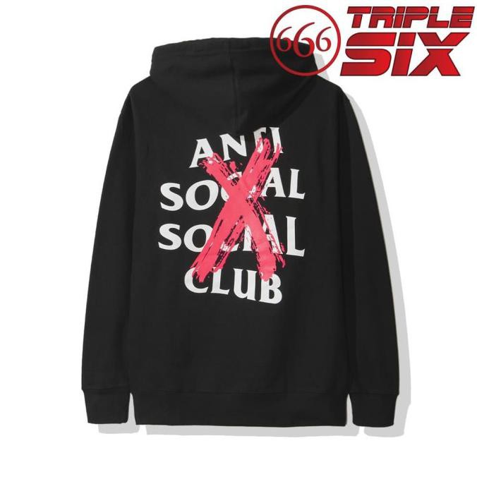 Áo Khoác Hoodie In Chữ Anti Social Social Club Thời Trang Cho Nam Nữ