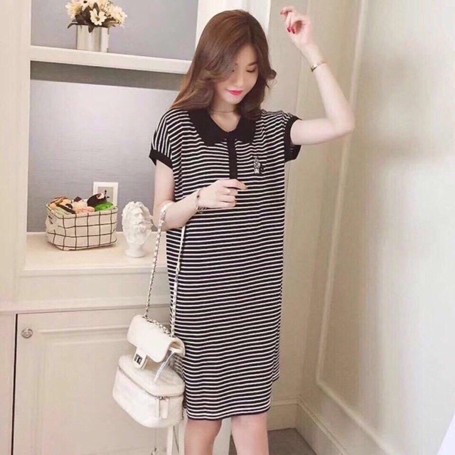 Váy len kẻ motoghi- hàng quảng châu