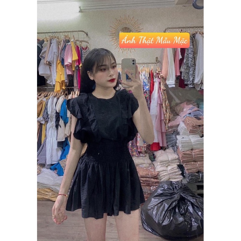 [Hàng Chuẩn ] Set Đũi 3 Màu Áo Bèo Quần Đùi, Bộ Nữ Siêu Xinh Có Ảnh Thật Kèm Video | BigBuy360 - bigbuy360.vn