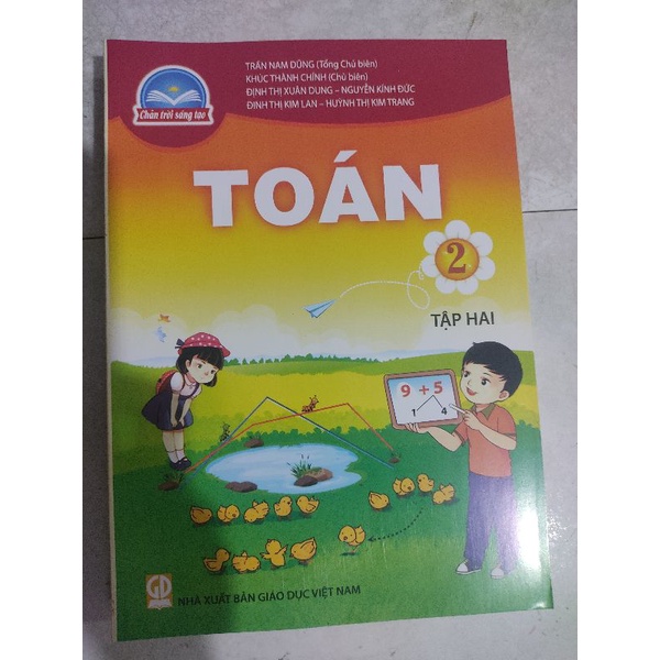 Toán lớp 2 tập 2(bao kính,  dán nhãn)