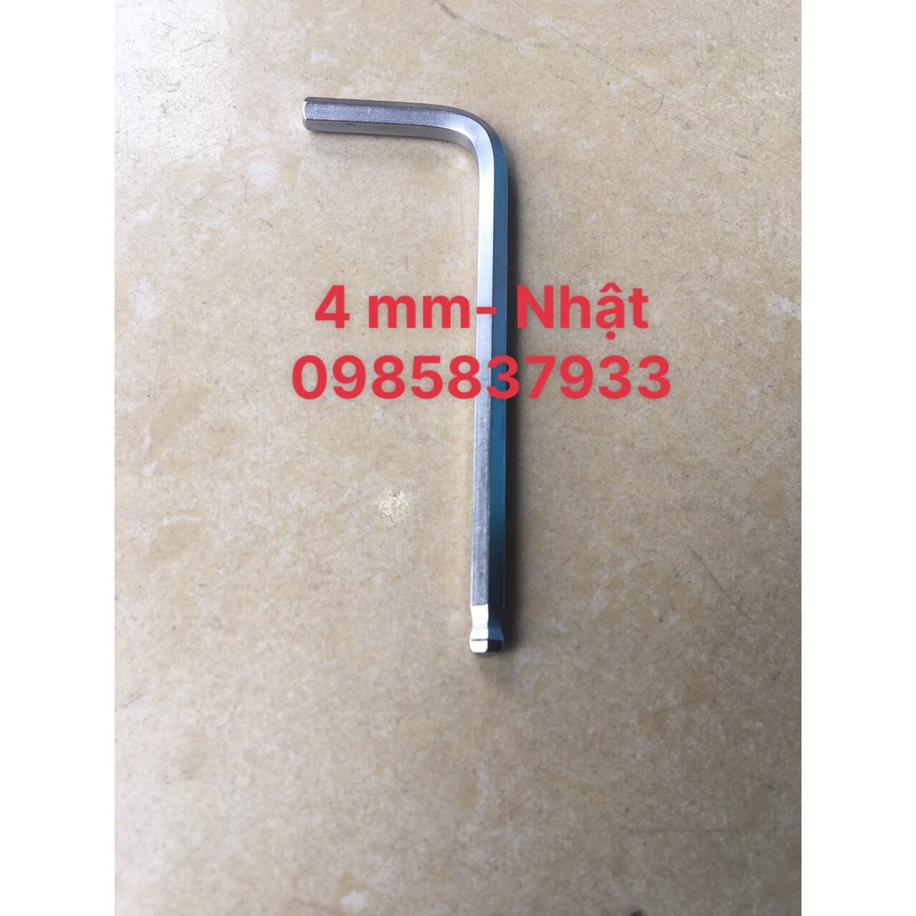 Lục giác 4 mm chữ L ngắn dầu bi T-4 Eight Nhật vặn ốc chìm chất lượng cao tuổi thọ kéo dài