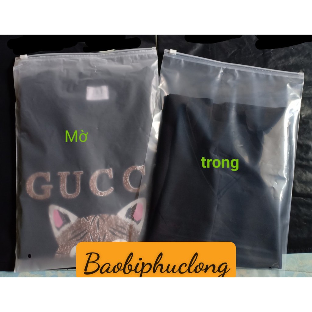 1 Kg túi zip khóa kéo mờ đựng quần áo