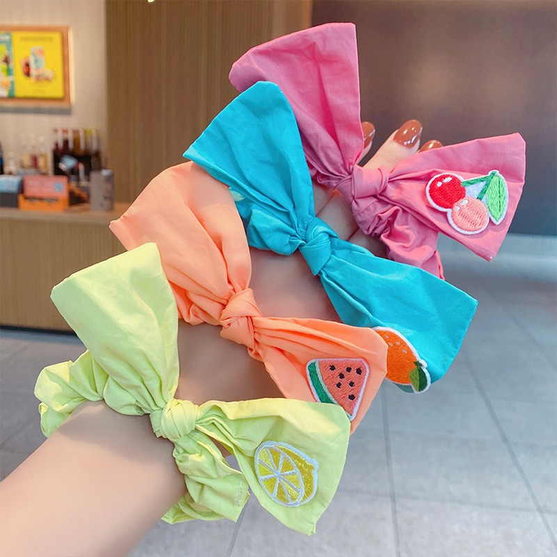 L&amp;X Korean Hair Accessories Fashion Cloth Fruit Bowknot Hair Rope for Women