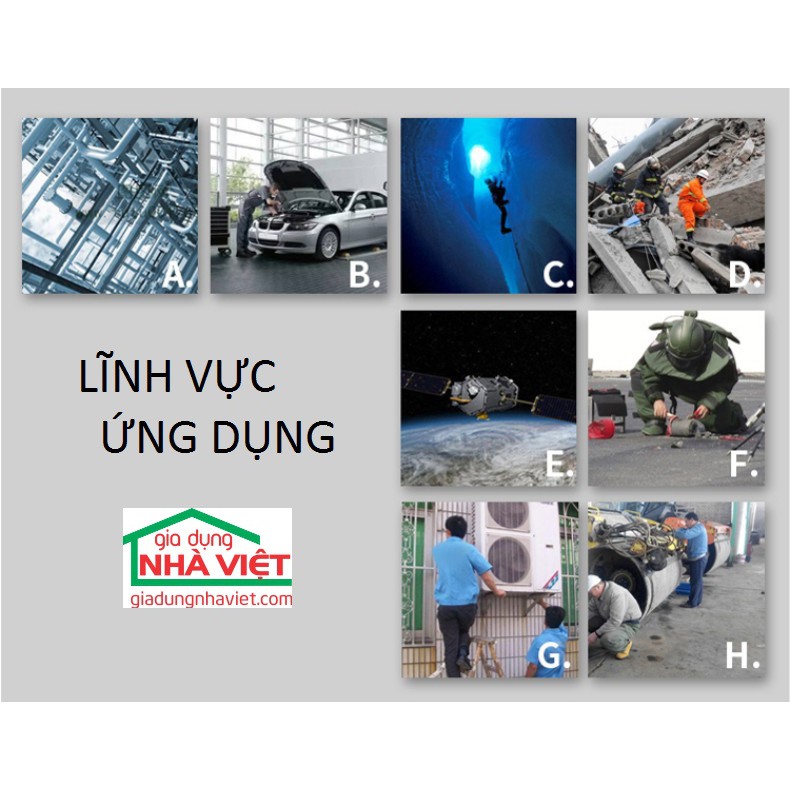 Camera nội soi WiFi độ phân giải cao 1200P 8mm Gkam F150 chống nước IP68