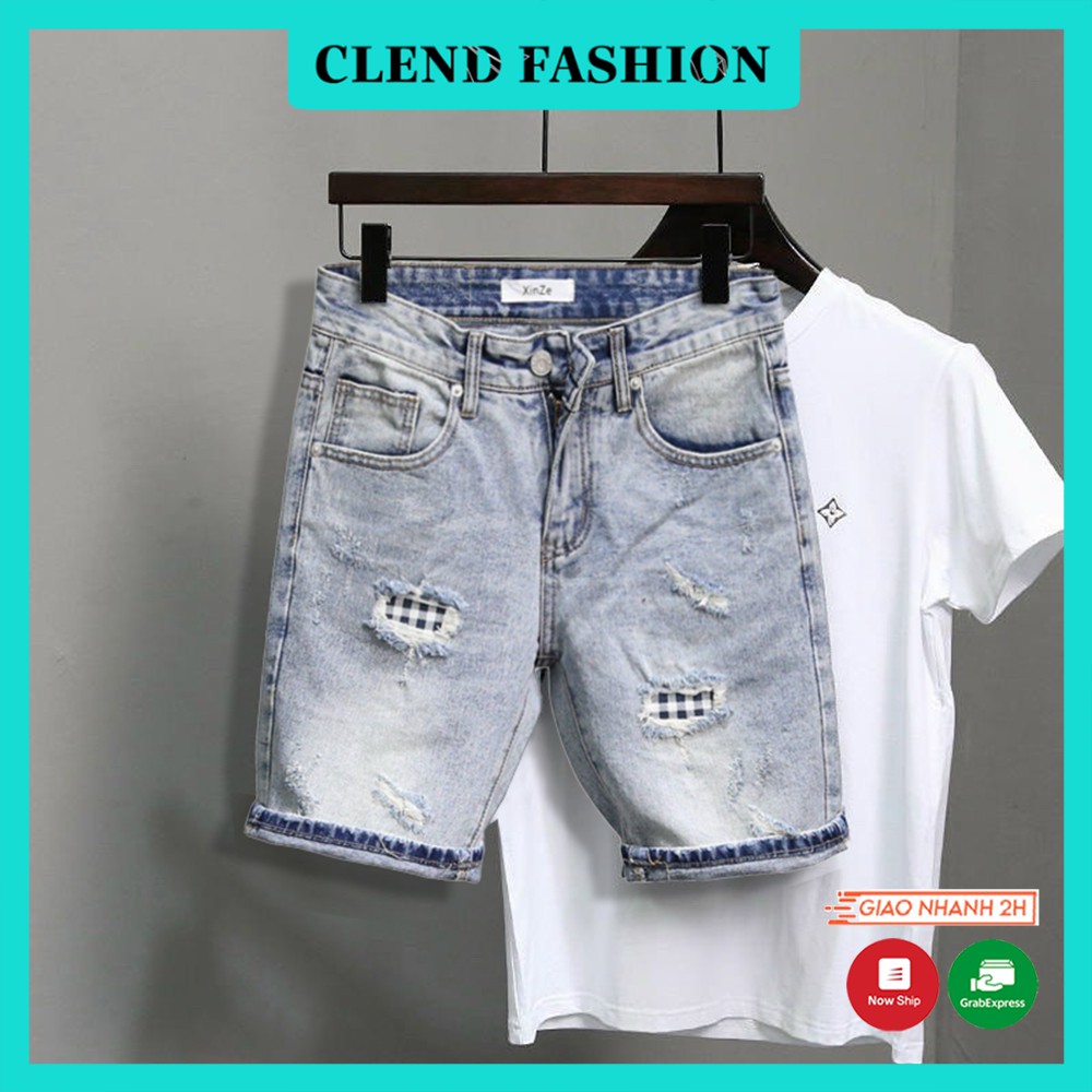 Quần Short , Quần Sọt Jean Nam Clend Fashion Chất Liệu Demin Co giãn Thoáng Mát Thời Trang Cao Cấp QE33 | BigBuy360 - bigbuy360.vn