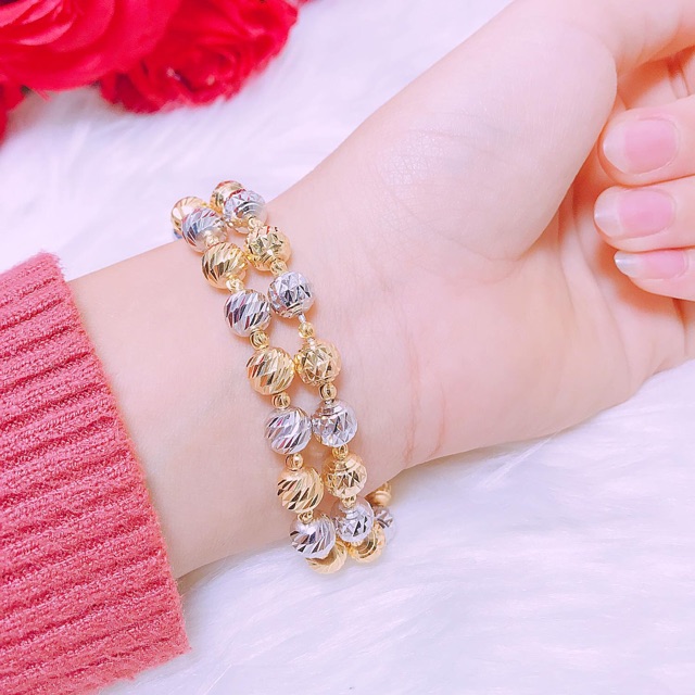 LẮC TAY BI NỮ BẠC ITALY CAO CẤP 925 MẠ VÀNG 24k