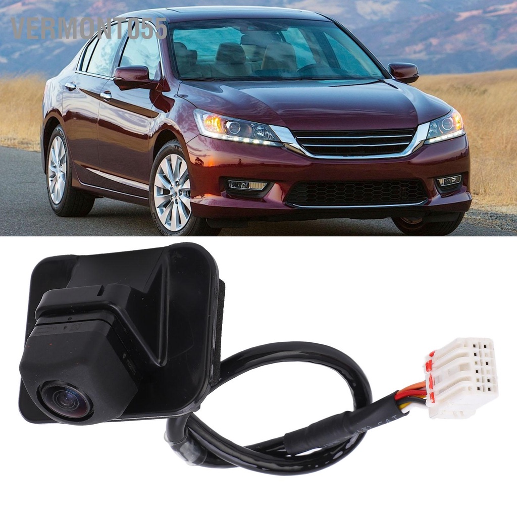 Vermont055 Camera lùi dự phòng quan sát phía sau 39530 T2A H01 12 Pin thay thế cho Accord hệ thứ 9 2014‑2018