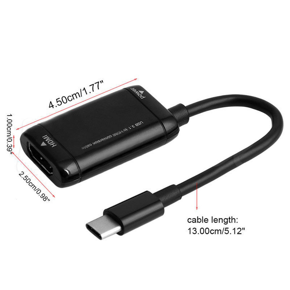 Đầu Chuyển Đổi Từ Mhl Sang Usb 3.1 Type-C Sang Hdmi / Nhiều Màu