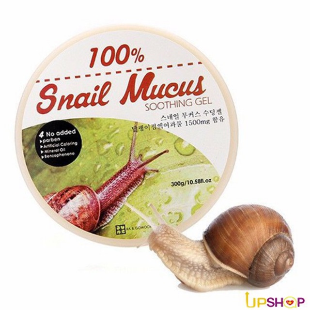 Gel dưỡng ốc sên Snail Mucus Hàn Quốc 300g (Hãng RA&GOWOORI)