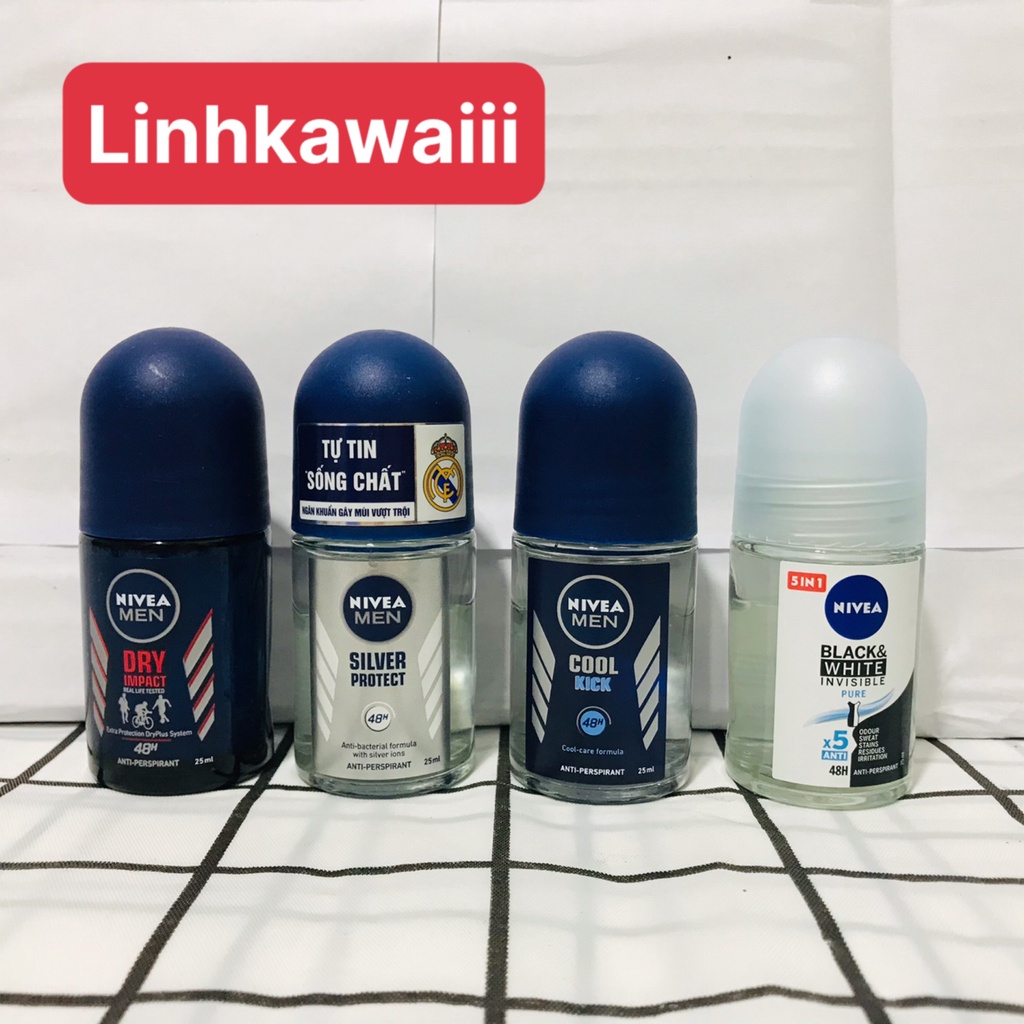 Lăn khử mùi NIVEA MEN 25ml Thái Lan