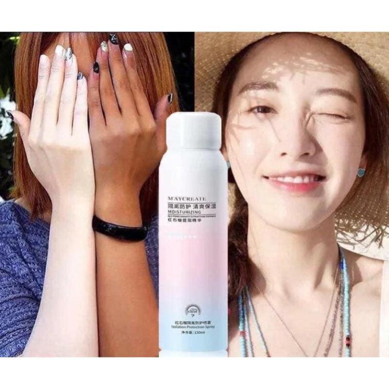 Xịt Chống Nắng Trắng Da MayCreate 150ml