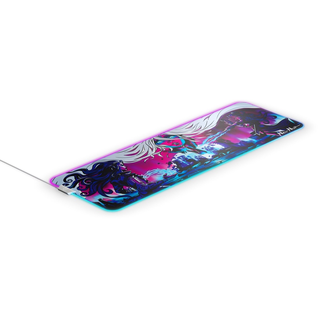 Bàn di chuột chơi game Steelseries QcK PRISM Neo Noir Limited XL 900mm x 300mm x 4mm