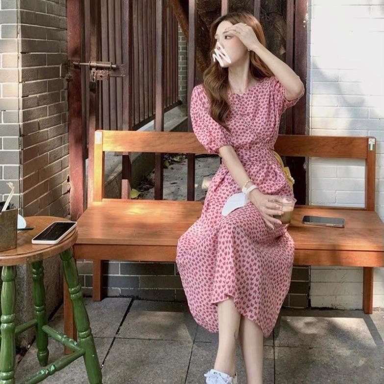 Váy Xốp Dáng Dài Tim Phong Cách Hàn Quốc | BigBuy360 - bigbuy360.vn