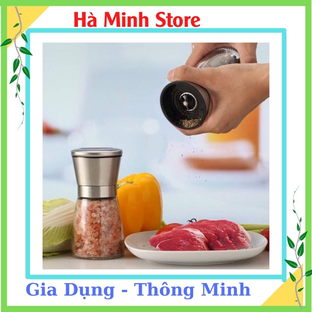 [Giá Sập Sàn] Xay Tiêu Cầm Tay Tiện Dụng Nắp Nhựa Dễ Tháo Lắp - Lọ Xay Tiêu Cầm Tay Tiện Lợi Xay Nhanh Chóng