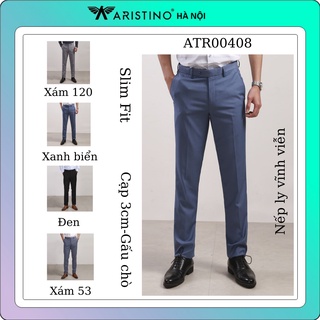 Quần âu nam Aristino from  slim nếp ly vĩnh viễn ATR00408