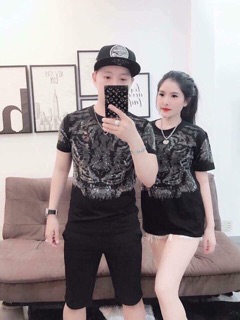 Áo thun nam đính đá spf