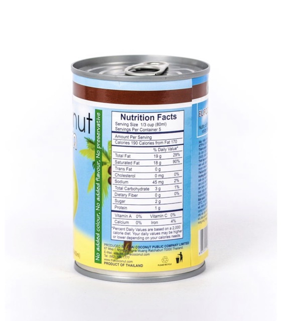 Nước cốt dừa Thái Lan EU Food 165ml & 400ml