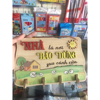 Bảng Gỗ Trang trí phòng học cho bé