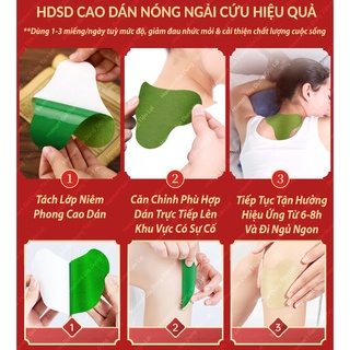 Hộp 12 cao dán ngải cứu hamart miếng dán giảm đau xương khớp chân cổ vai - ảnh sản phẩm 4