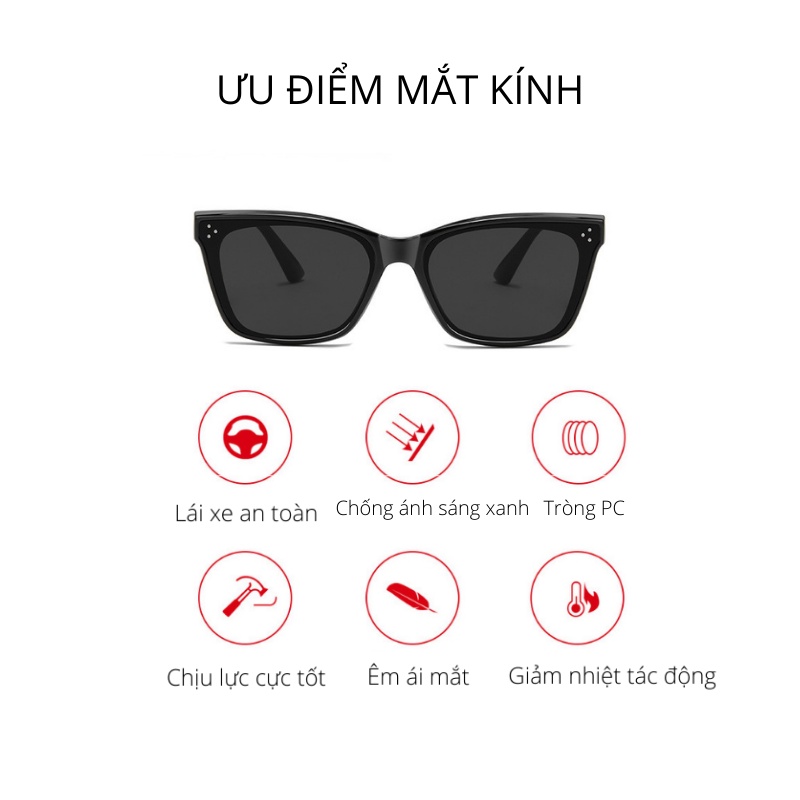 Kính mát thời trang nam nữ cao cấp MXM45 mắt râm sành điệu chống nắng tia UV400 phong cách Hàn quốc