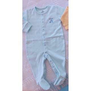 Nous body có tất kẻ xanh size 9-12m